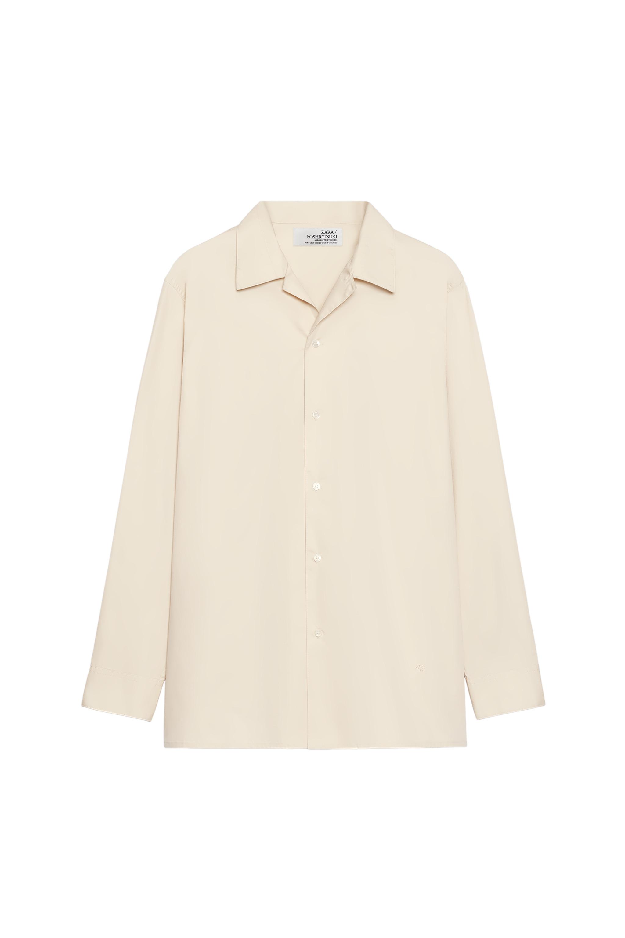 SOSHIOTSUKI X ZARA ポプリンリラックスフィットシャツ - バニラ 