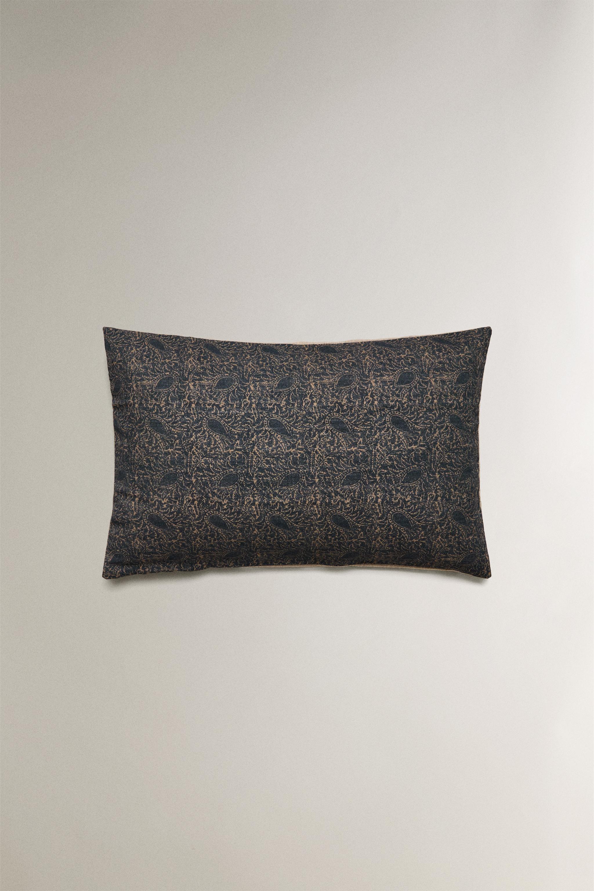 PAISLEY PRINT CUSHION COVER