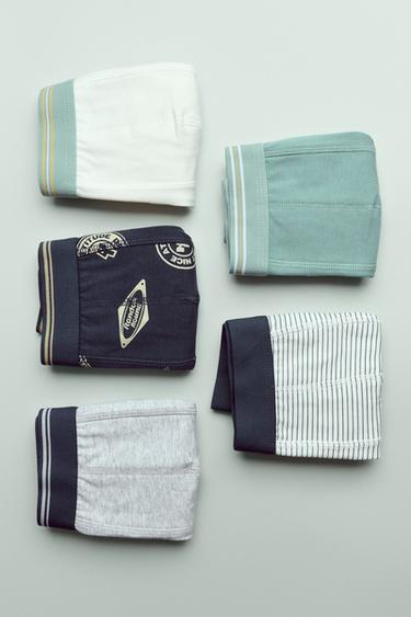 6–14 JAHRE/ 5ER-PACK BOXERSHORTS MIT PRINTS - Bunt von Zara