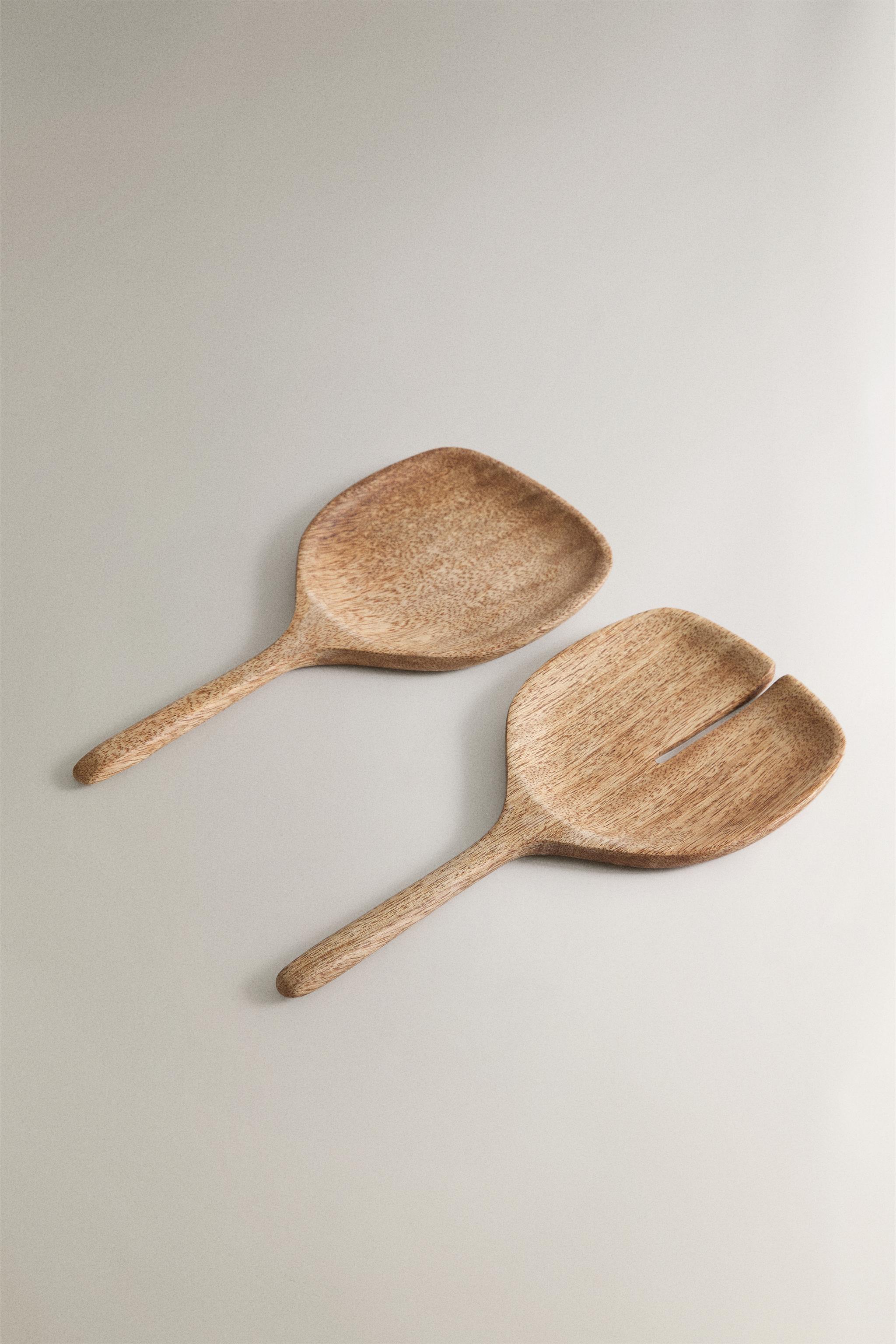 MANGO WOOD SALAD CUTLERY SET