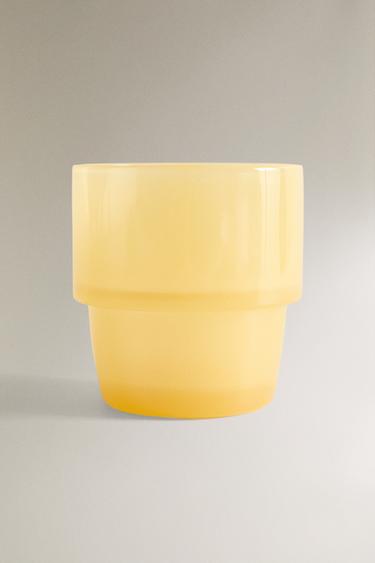OPAQUE GLASS MUG - Yellow by Zara - Image 4