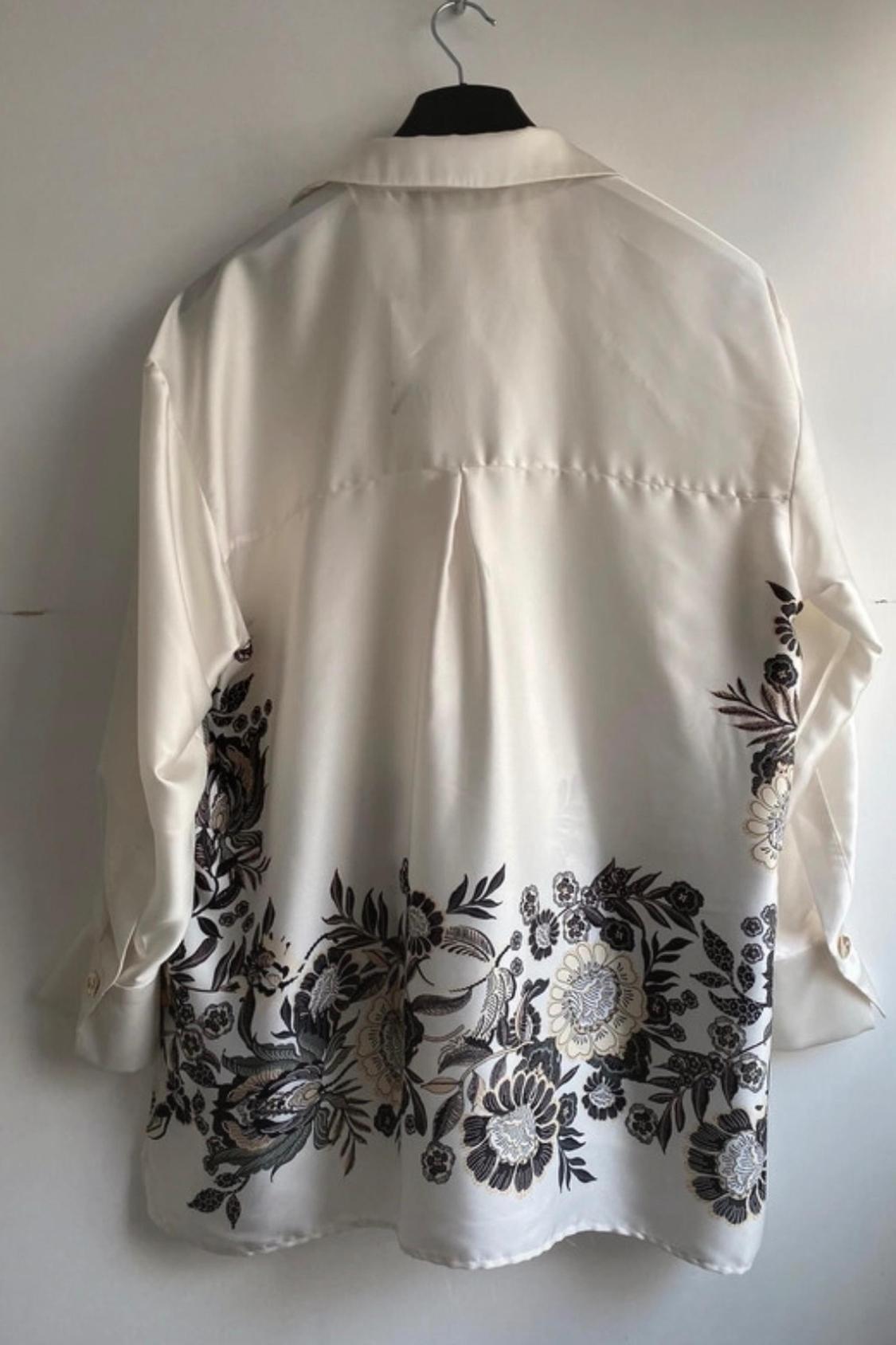 PRINTED SATIN-FINISH SHIRT - Image 2