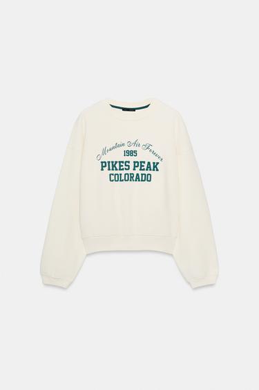 SUDADERA TEXTO - Crudo de Zara