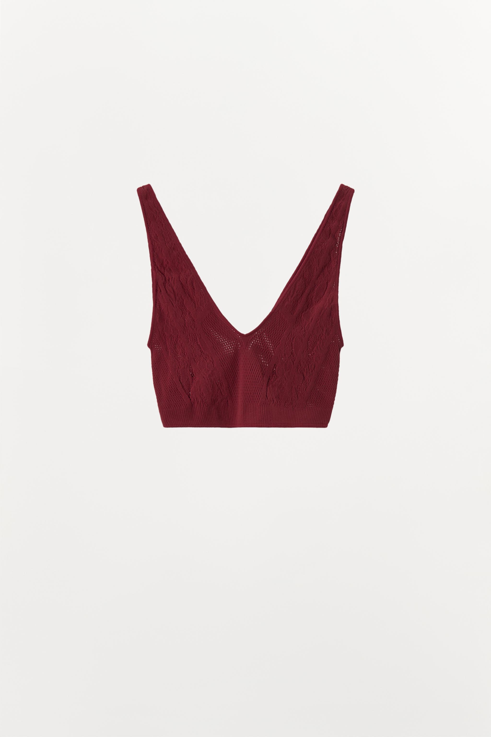 bralette maroon