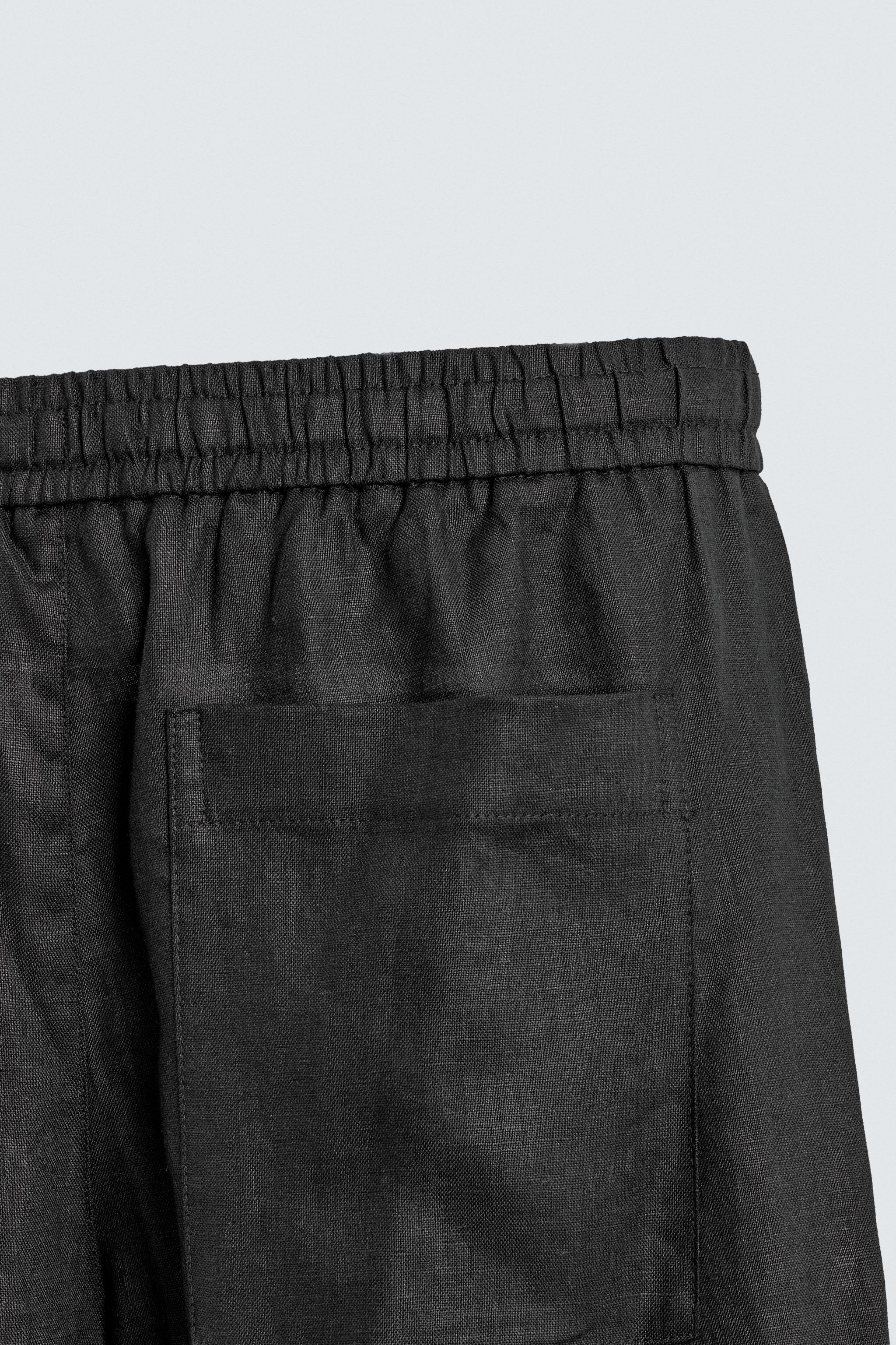 100% LINEN RELAXED FIT PANTS