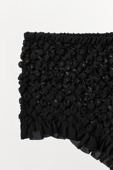 TEXTURED CULOTTES BRIEFS - Black by Zara - Image 2