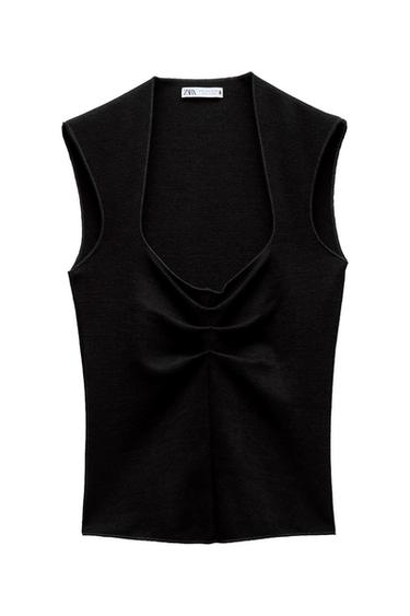 STRETCH KNIT TOP
