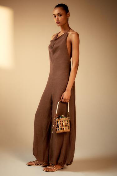 RIGID WOVEN BAG - Light beige by Zara