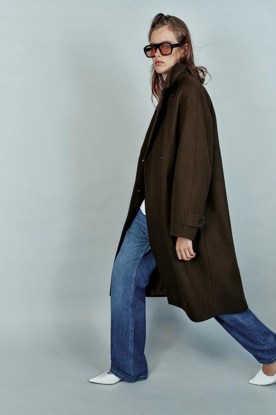 SOFT oversize COAT - Brown by Zara - Image 2