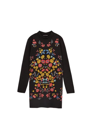 PRINTED RUBBERISED DRESS