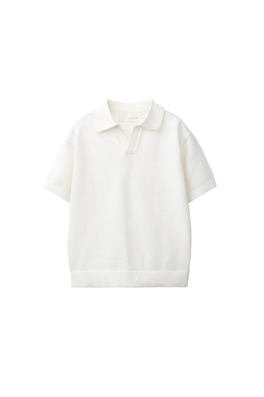 KNIT PIQUÉ POLO SHIRT — White 2