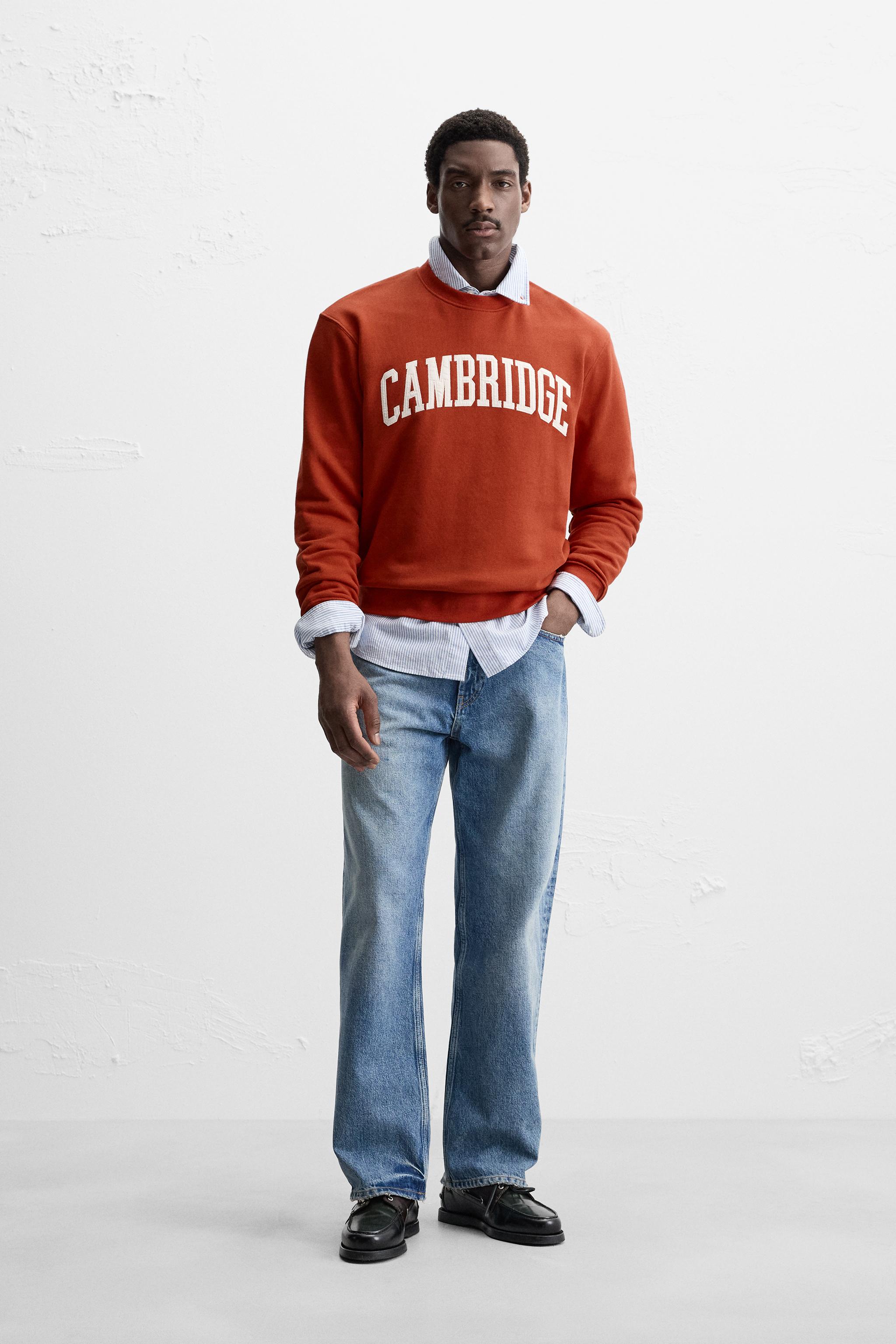 ケンブリッジ大学©パッチ スウェットシャツ - クレイ | ZARA