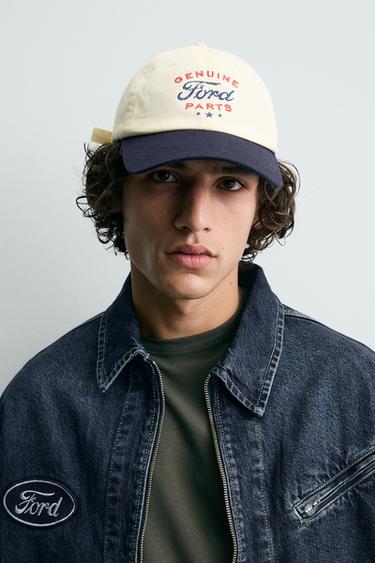جاكيت دنيم بشعار FORD © - أزرق الخاص بـ Zara