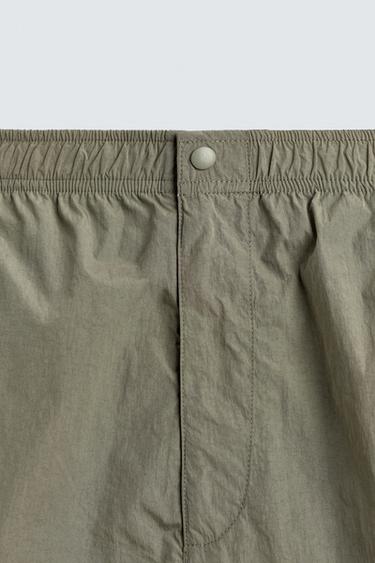 SHORT TECHNICAL BERMUDA SHORTS - Grey green by Zara - Image 7