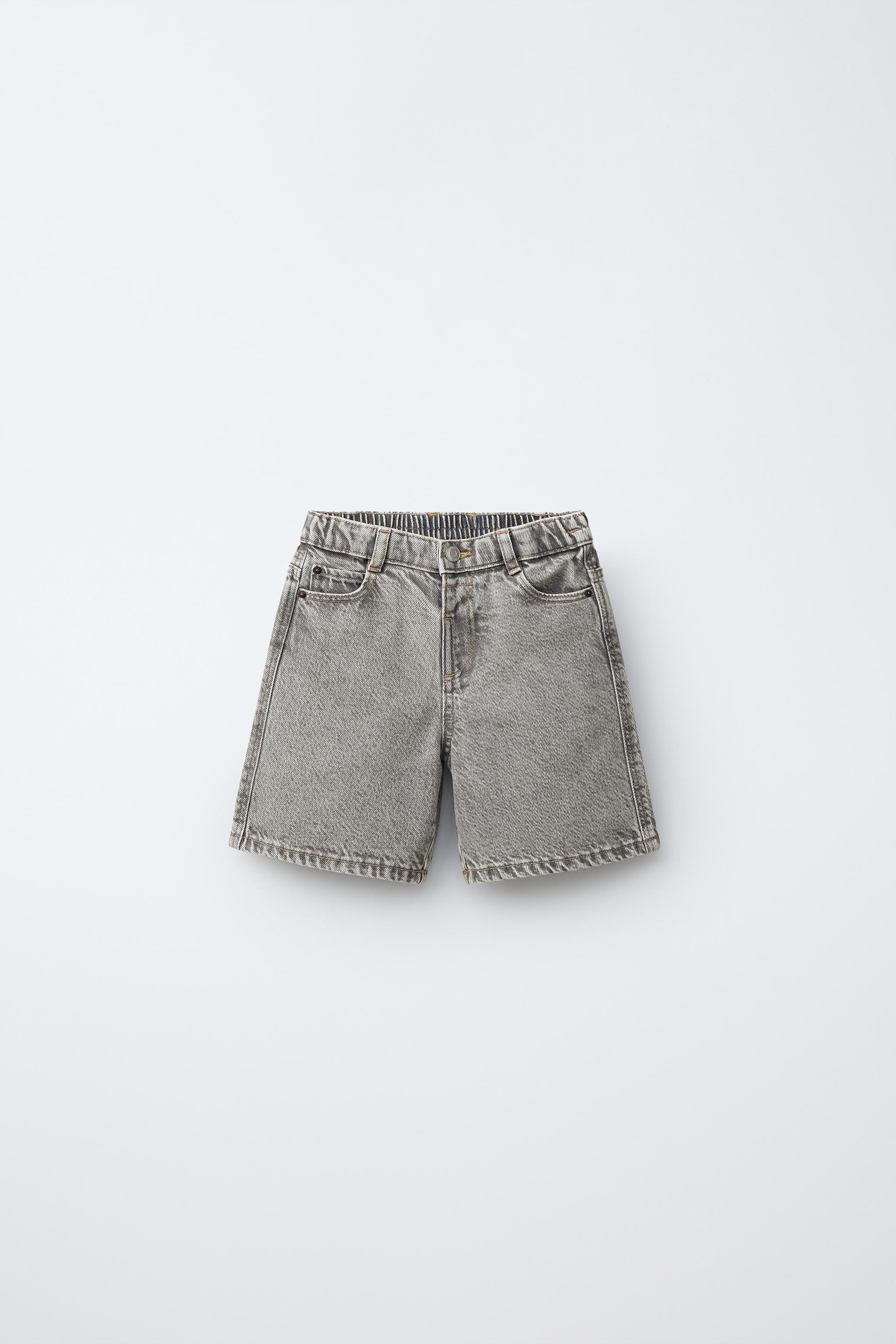 ACID WASH DENIM SHORTS