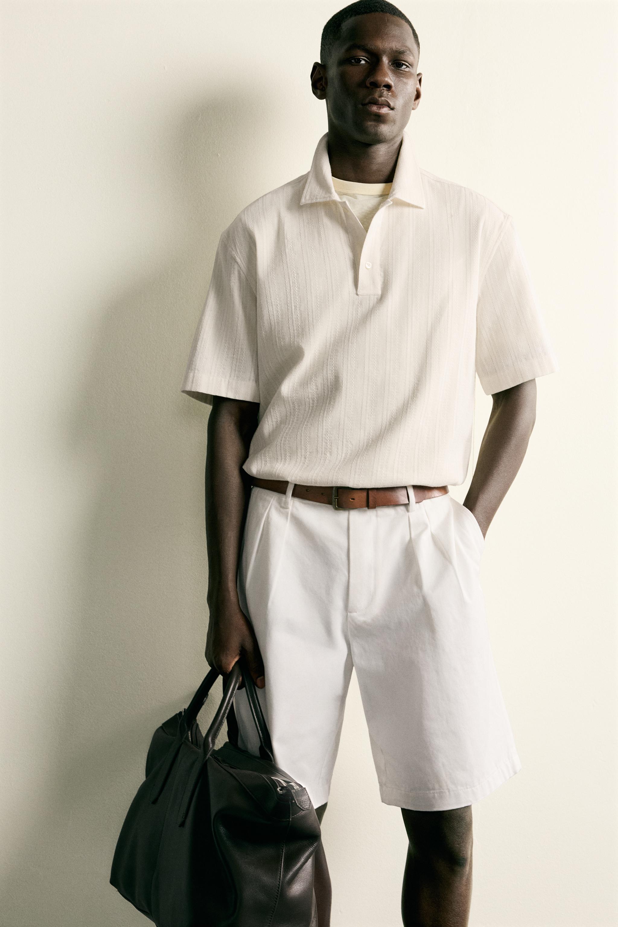 REGULAR FIT JACQUARD POLO SHIRT