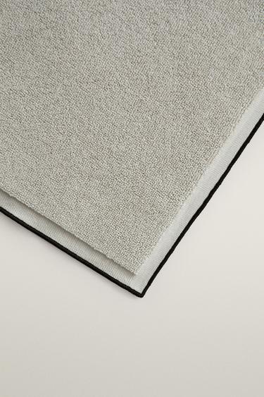 COTTON OVERLOCK BATH MAT — Greenish 2