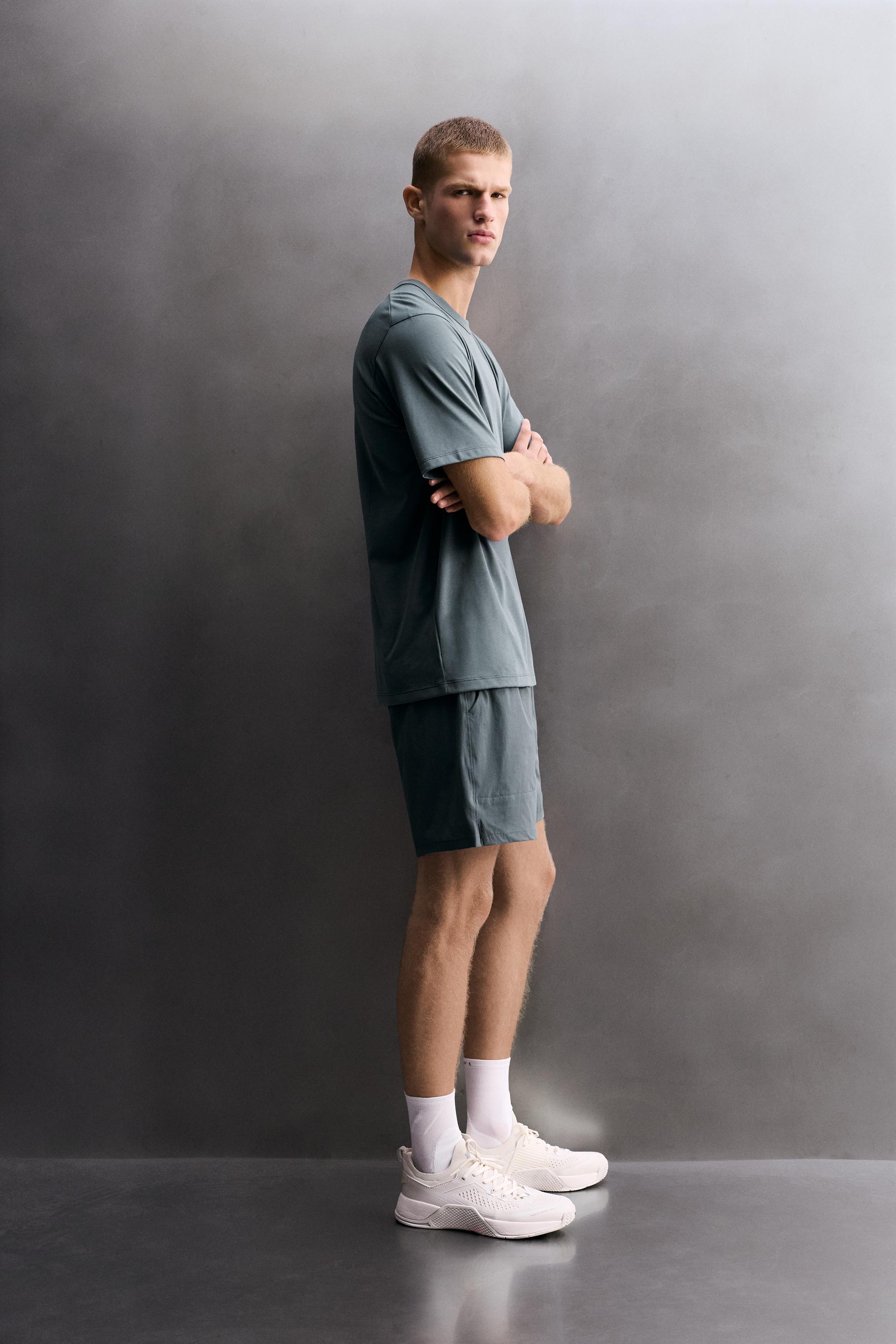 Мужские футболки Zara COMFORT TRAINING T-SHIRT — фото 4