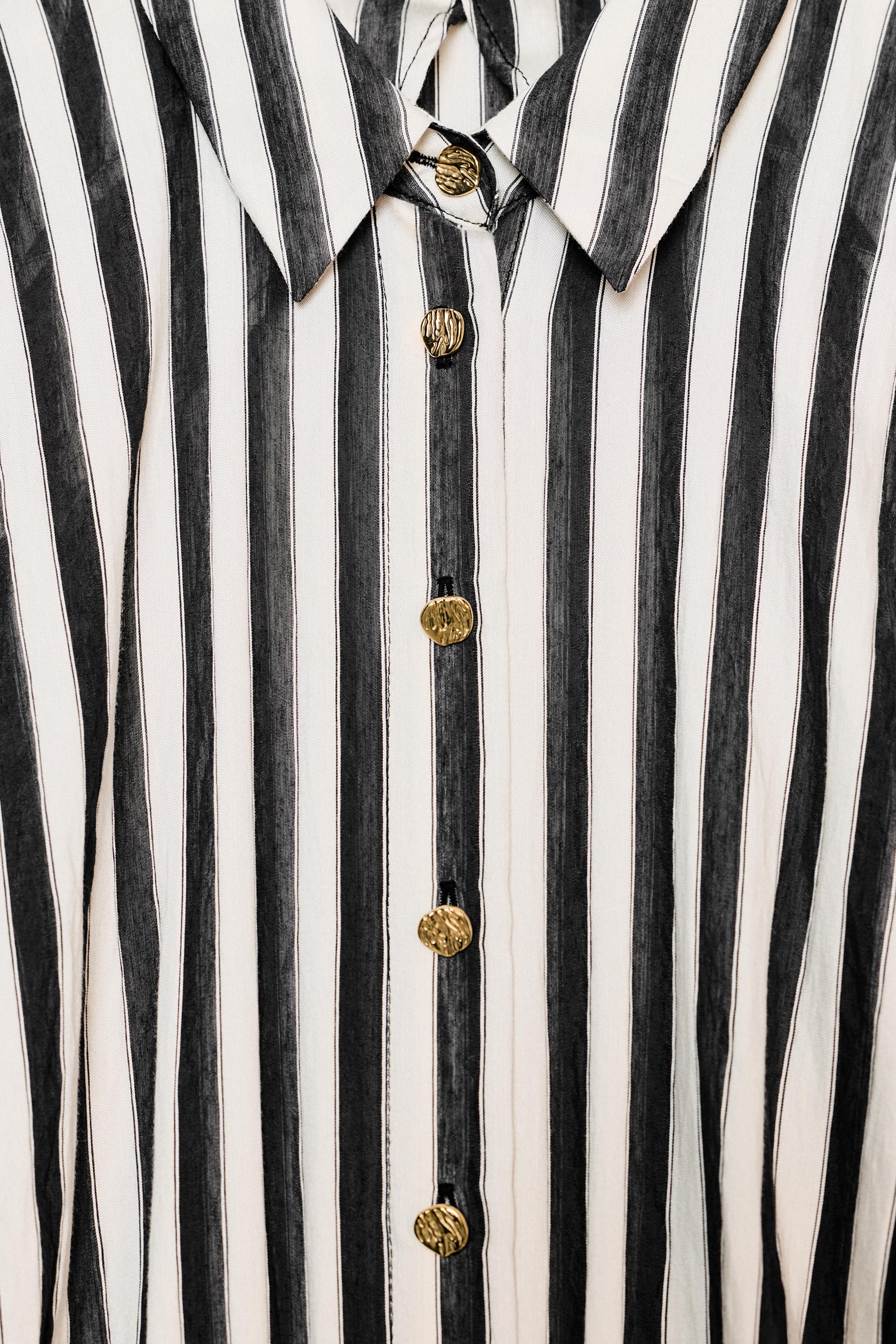 ROBE MI-LONGUE BIMATIÈRE RAYURES CEINTURE
