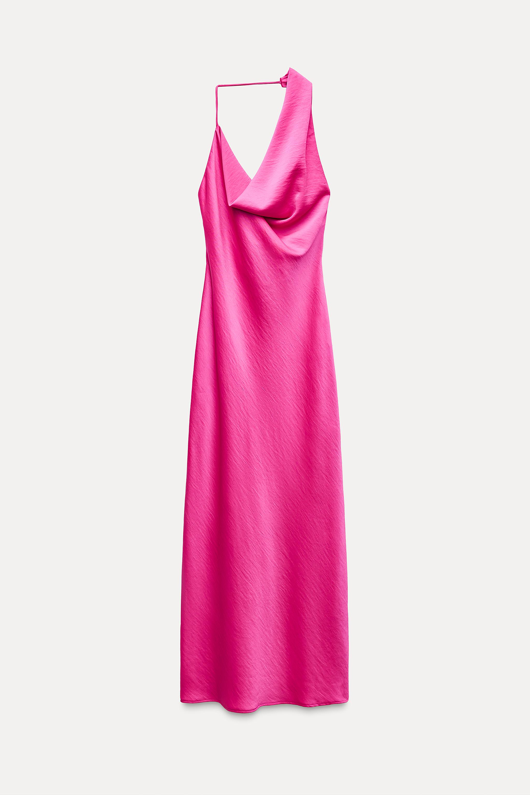 ASYMMETRIC SATIN DRESS