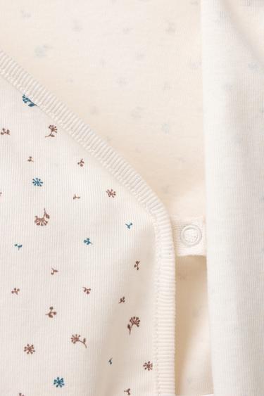 LOT BODY ET LEGGING À FLEURS - Écru de Zara - Image 4