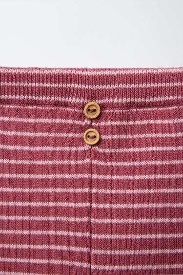 LEGGING RIB RAYAS - Rosa de Zara