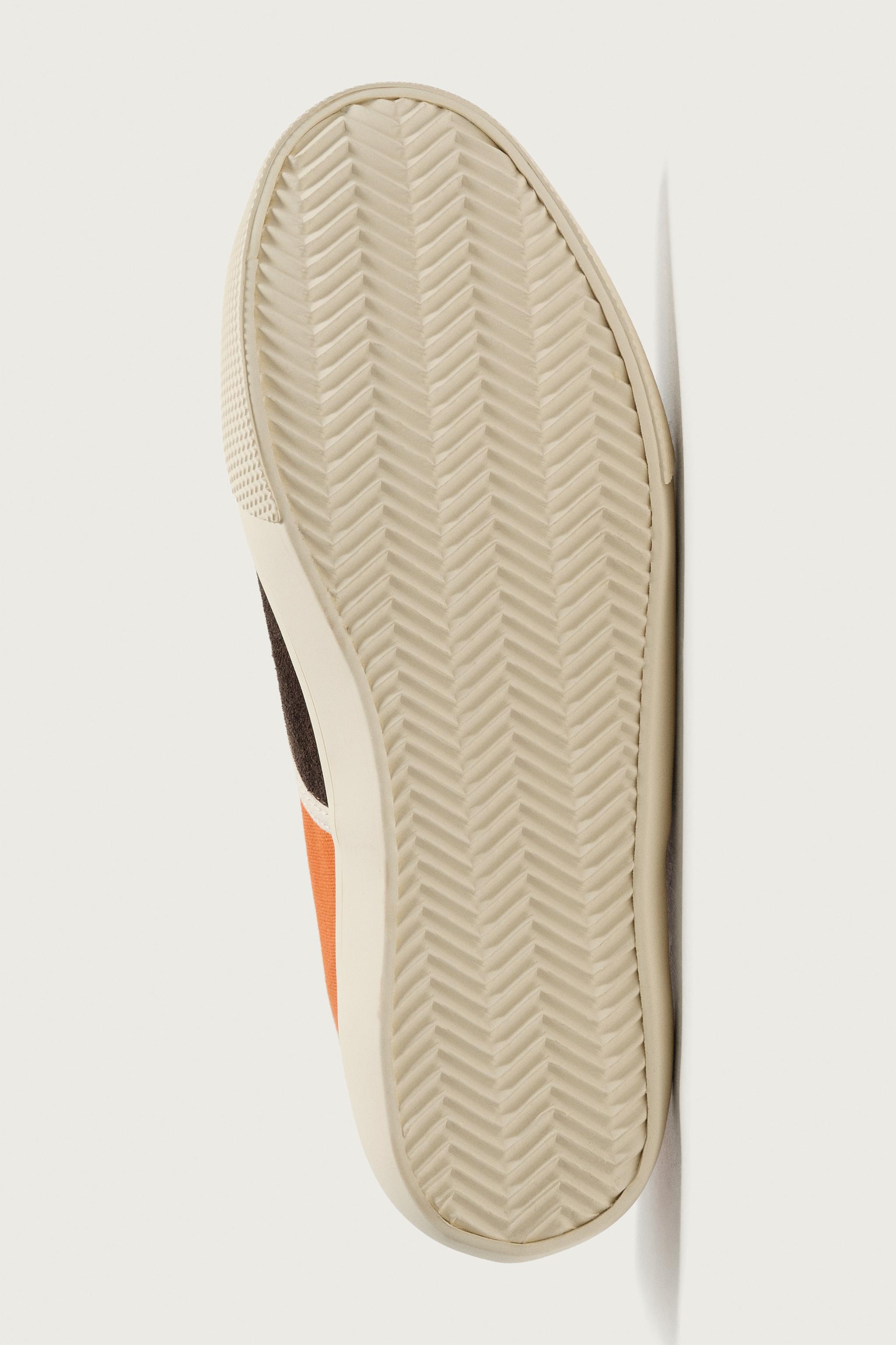 COMBINATION LEATHER SNEAKERS