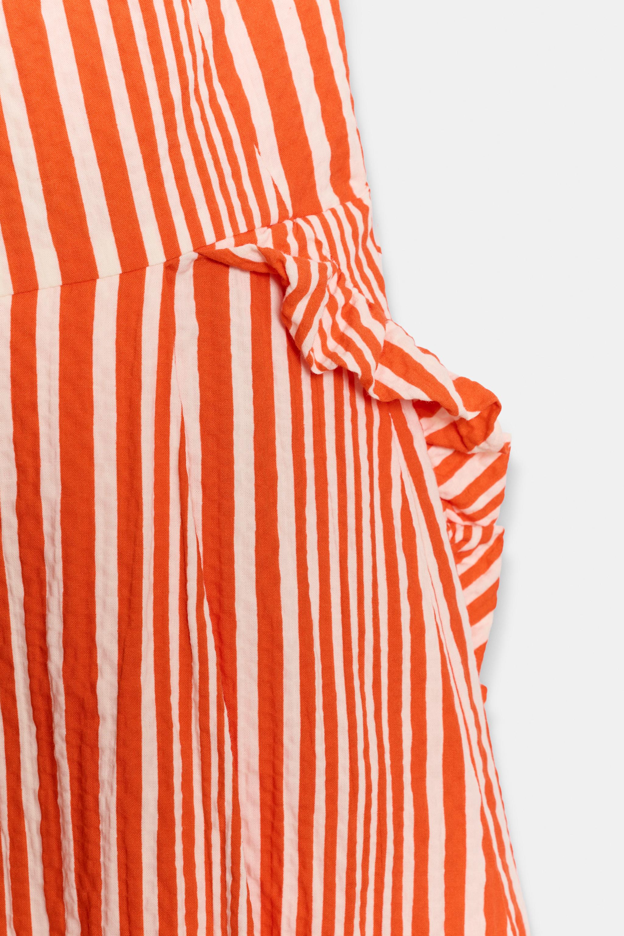 ZW COLLECTION STRIPED MIDI DRESS