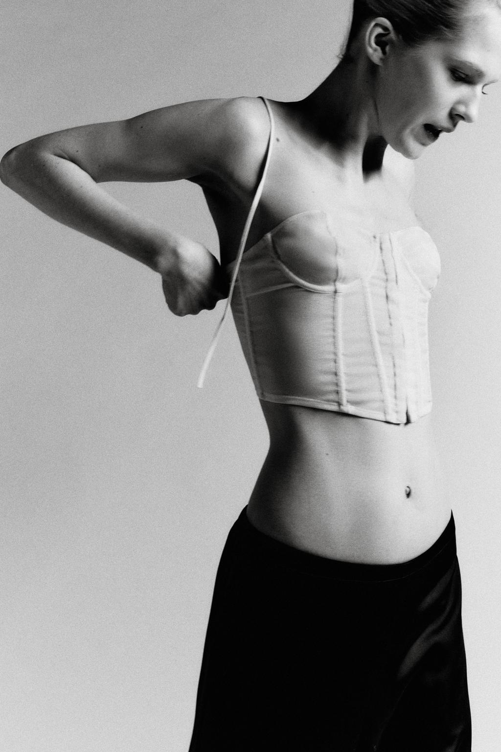 UNDERWIRE LACE-UP CORSET - image 2