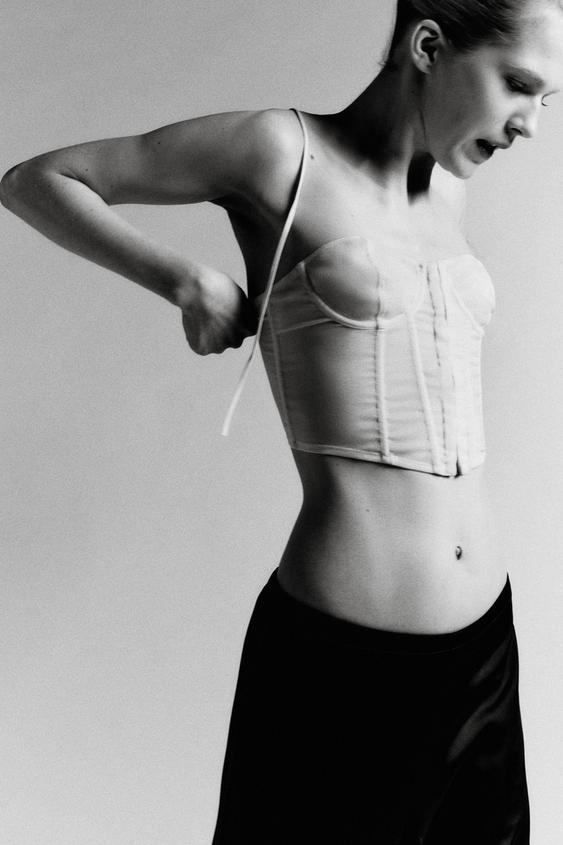 UNDERWIRE LACE-UP CORSET