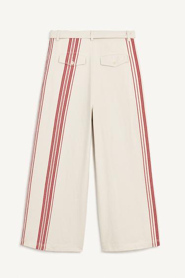 STRPD PNT - Ecru / Red by Zara - Image 6