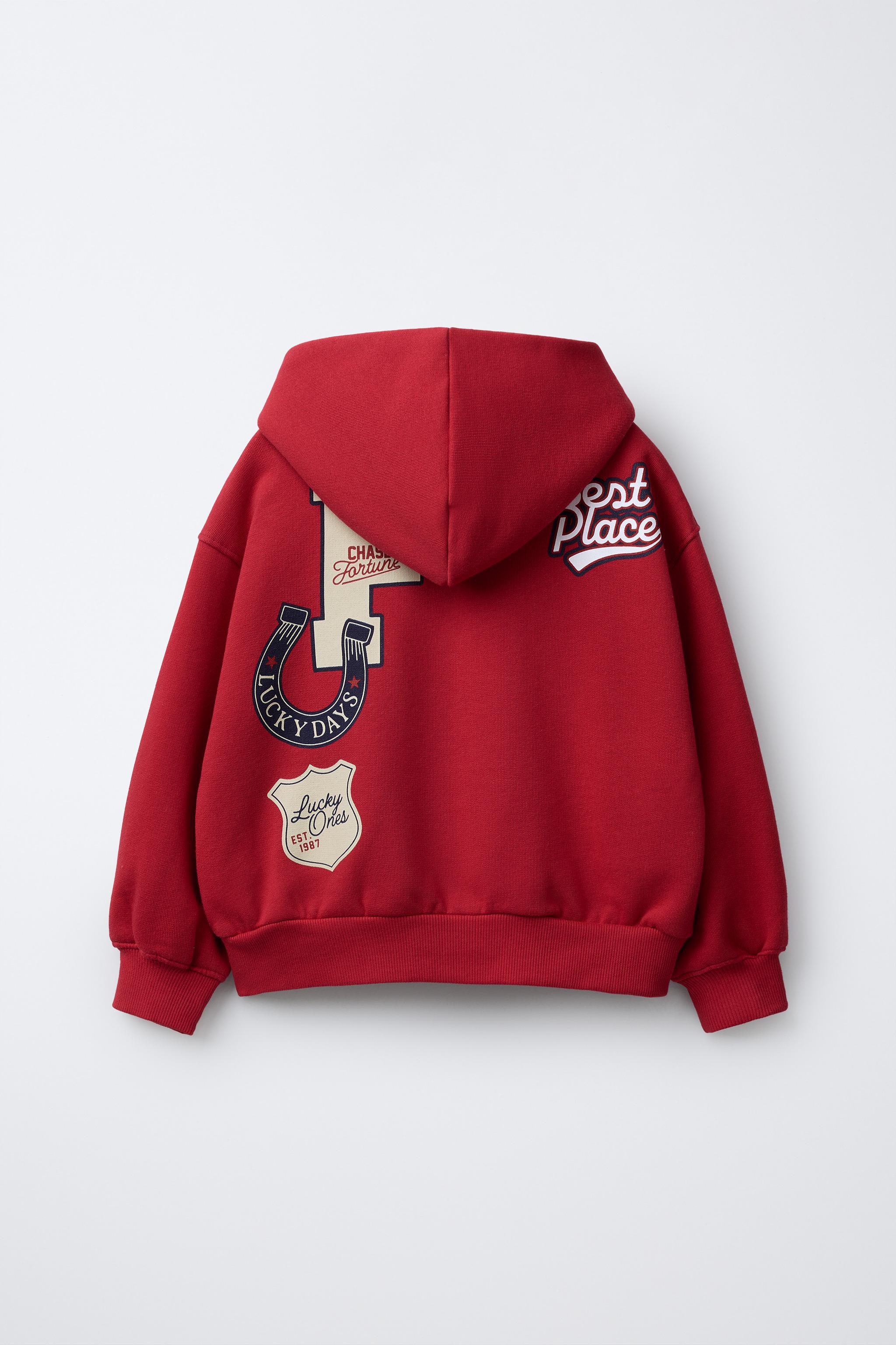 トップス FCRB LOGO APPLIQUE PULLOVER SWEAT HOODIE PATCH HOODIE SWEATSHIRT - Red | ZARA Canada