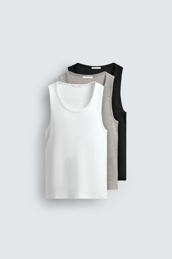 THREE-PACK OF BASIC TANK TOPS
