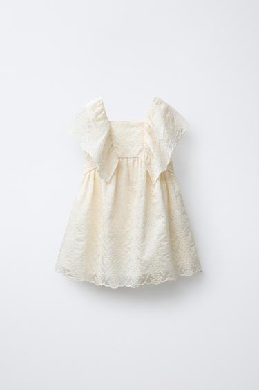 فستان فراشات مطرزة - خَام الخاص بـ Zara