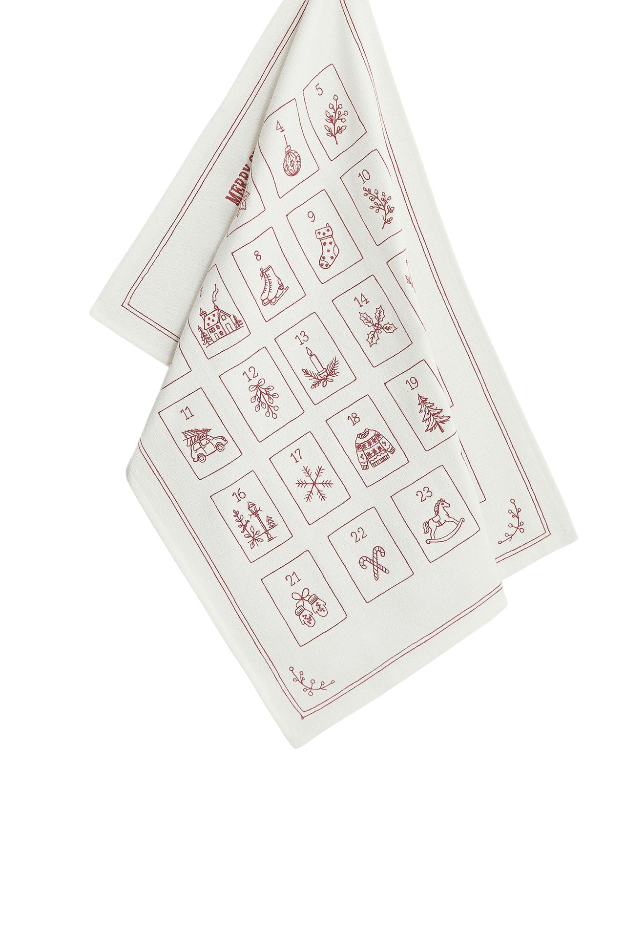 CHRISTMAS ADVENT CALENDAR KITCHEN TOWEL