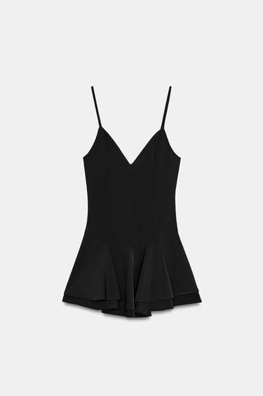 ROBE-COMBINAISON COURTE - Noir de Zara - Image 3