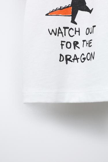 T-SHIRT IMPRIMÉ - Blanc de Zara - Image 3