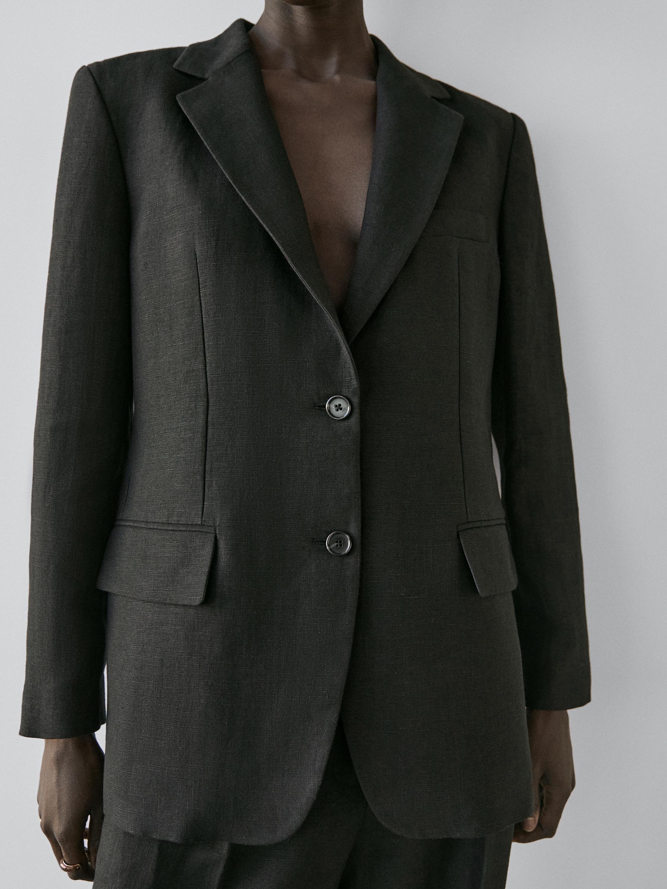 Blazer poches 100% lin