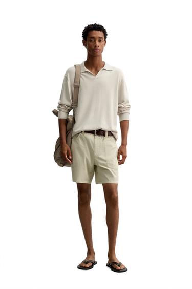 POLO PUNTO ALGODÓN - CÁÑAMO - Arena de Zara - Imagen 0