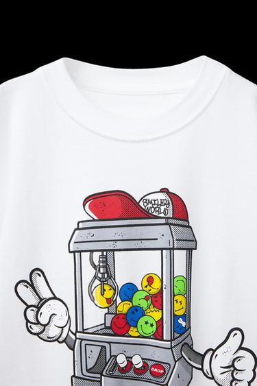 T-SHIRT MIT SMILEYWORLD ®-PRINT - Weiß von Zara