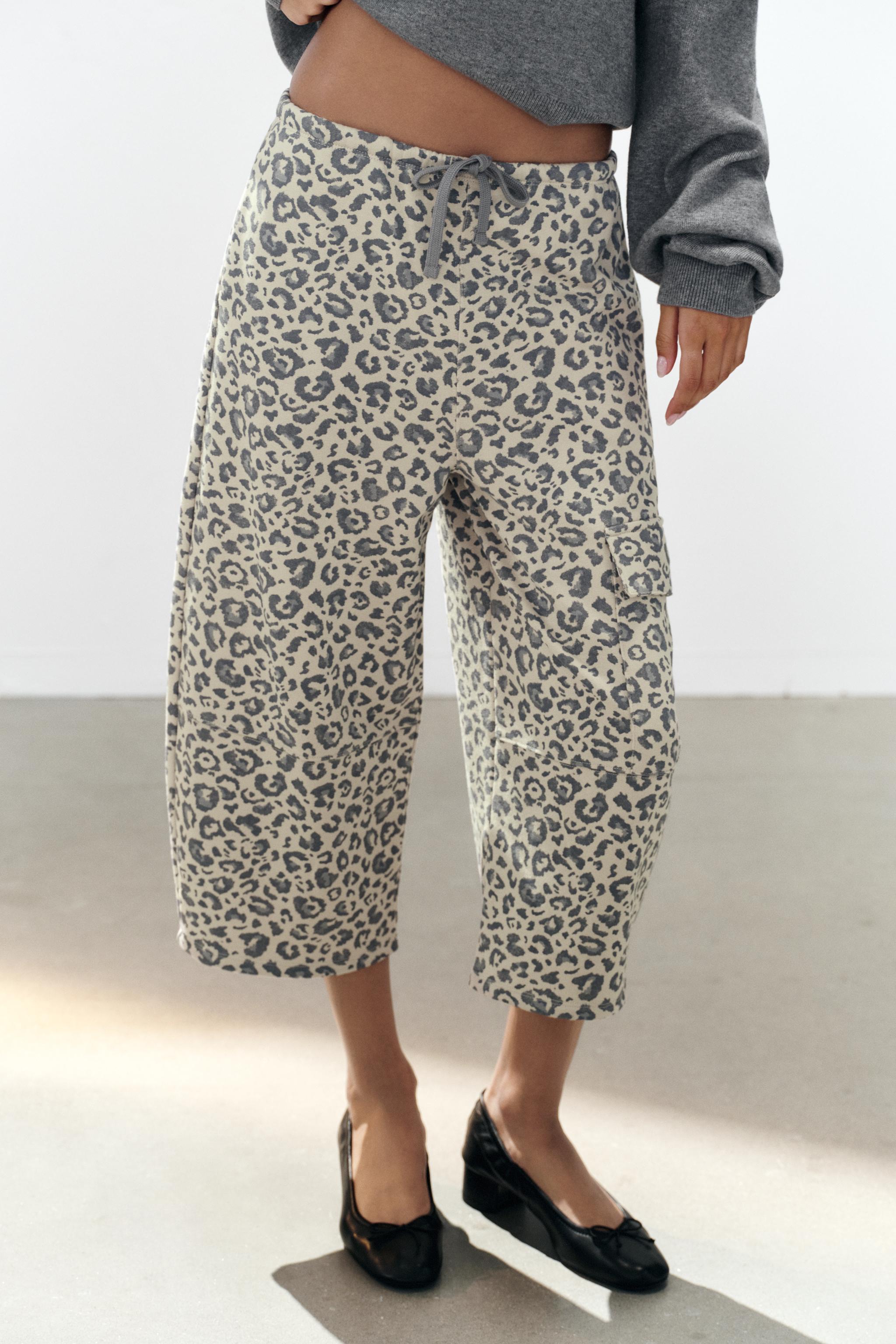 ANIMAL PRINT POCKET PANTS