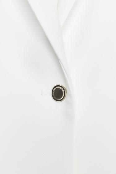 LONG WAISTCOAT WITH ONE BUTTON - Ecru by Zara - Image 5