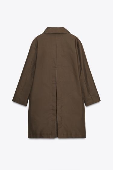 WATER-REPELLENT TRENCH COAT ZW COLLECTION - Khaki by Zara - Image 1