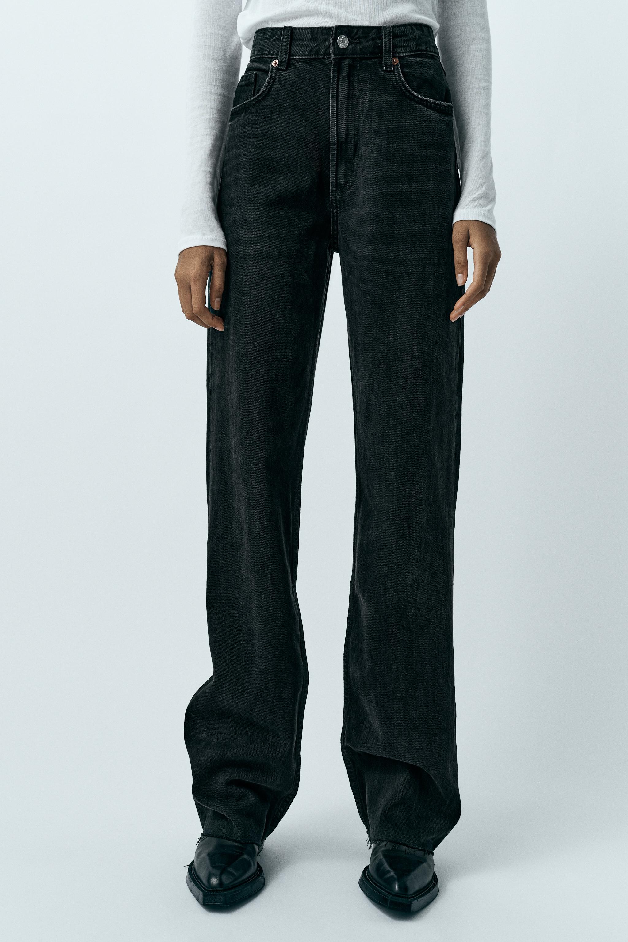 Zara pantalones negros discount mujer