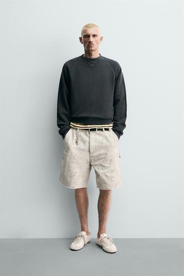 Pantalones cortos Bermuda de carpintero de corte relajado