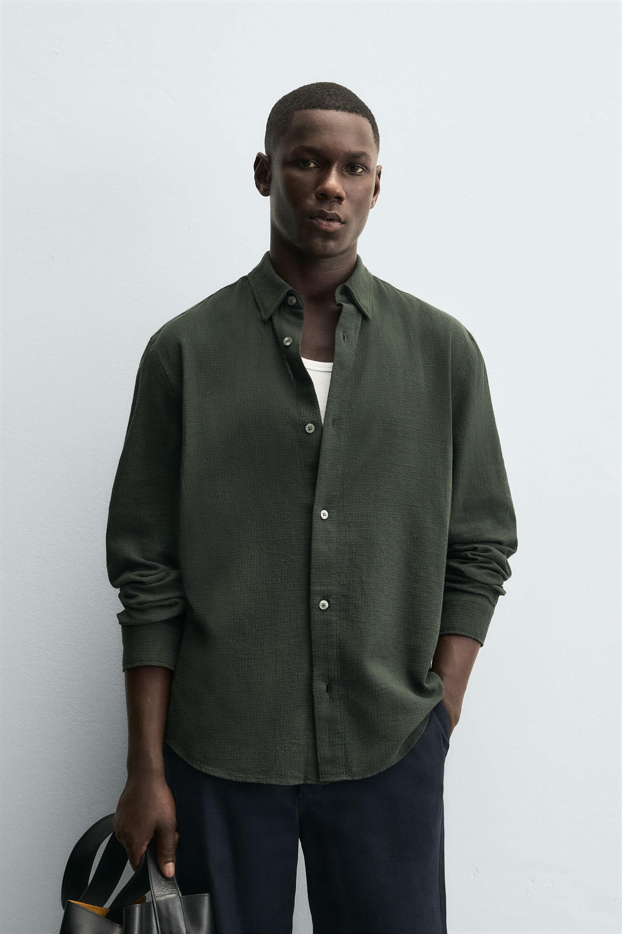 TEXTURED CHECKERED SHIRT