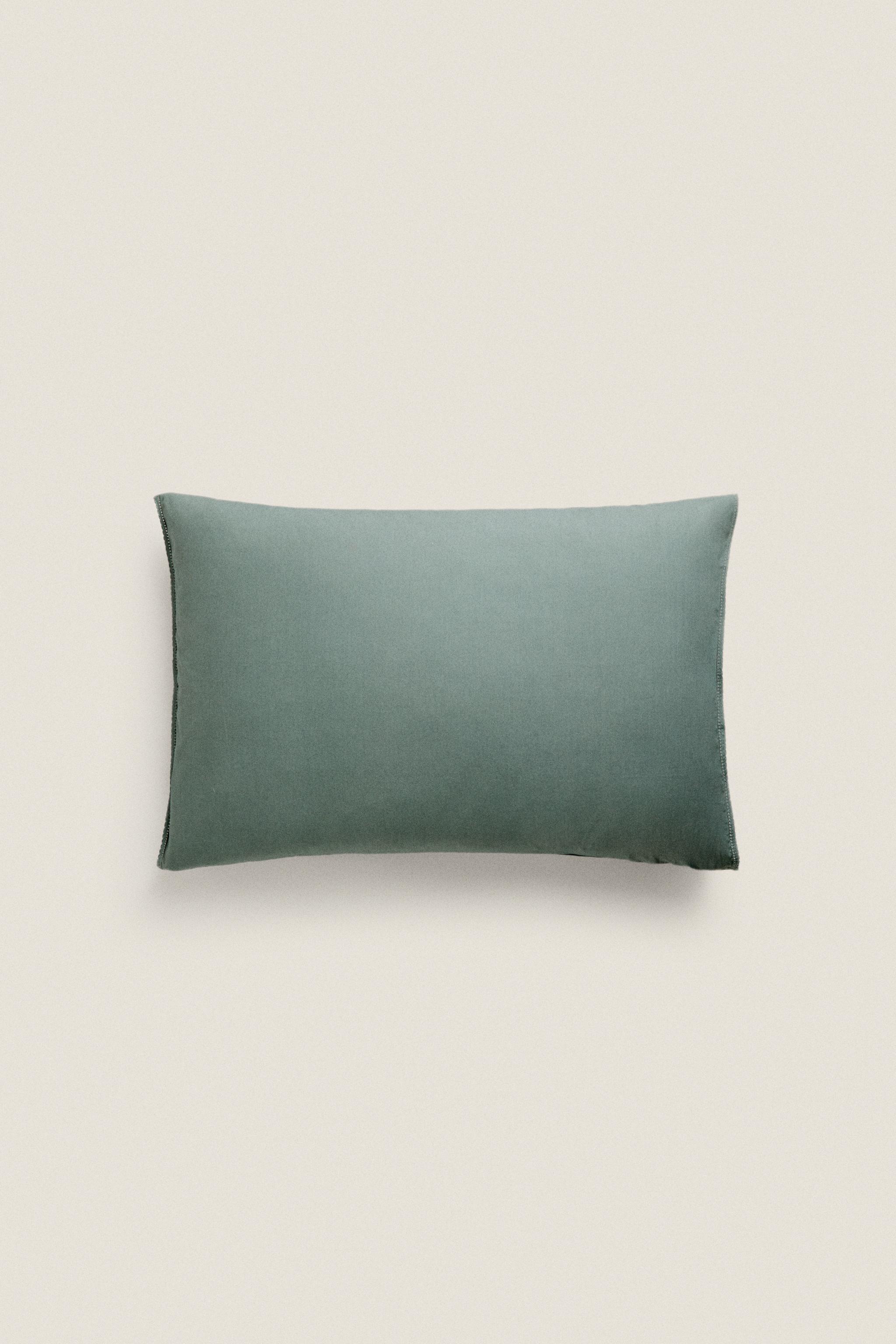 Dark on sale green pillowcase