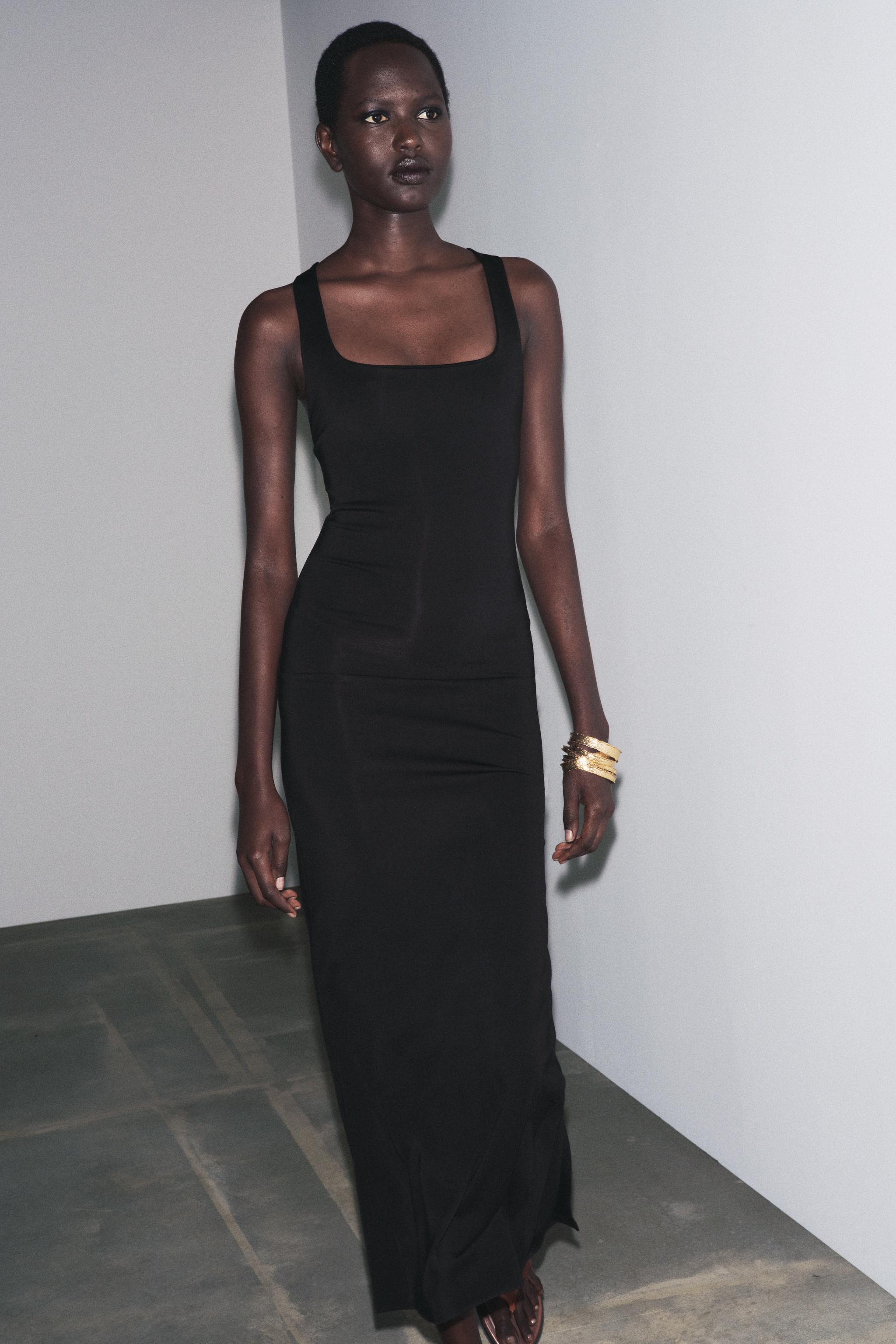 LONG POLYAMIDE DRESS