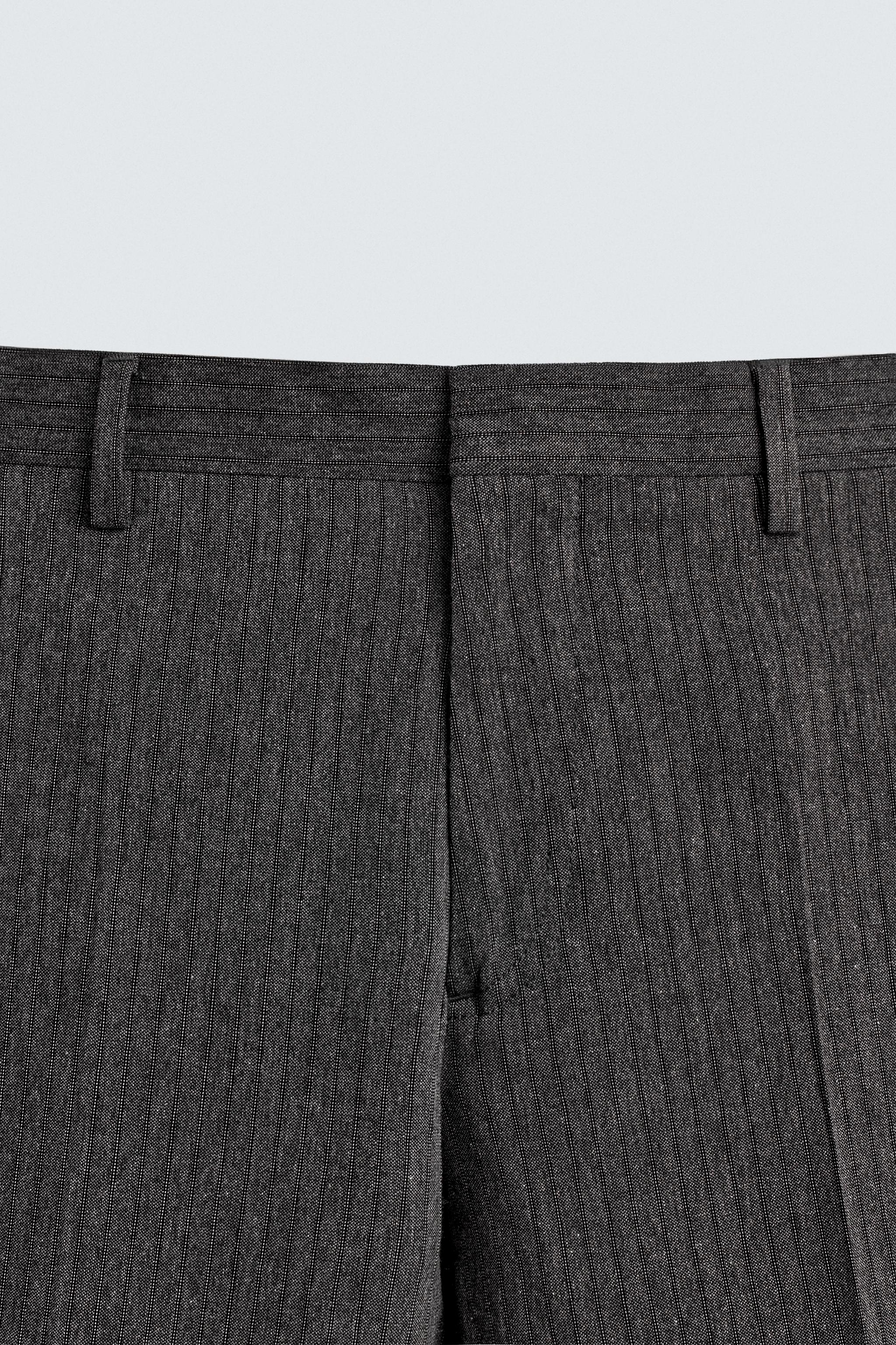 PINSTRIPE SUIT PANTS - Gray | ZARA United States