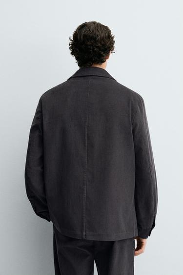 CORDUROY SUIT BLAZER - Dark grey by Zara